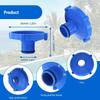 Pool Vacuum Cleaner Adapter Converts 80mm To 32mm for Easy Connection Strong ABS Tool Frees Installation Leak Prevention
