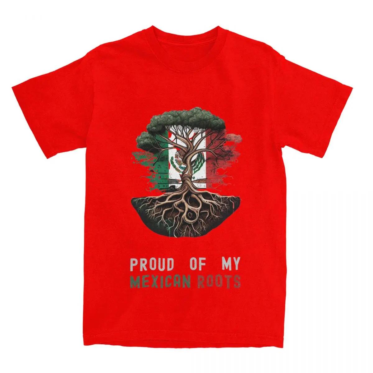 

Новинка Горжусь своими мексиканскими корнями Футболка Мужская Женская Хлопковая Футболка с флагом Мексики Оригинальная Одежда XXXXXL красный