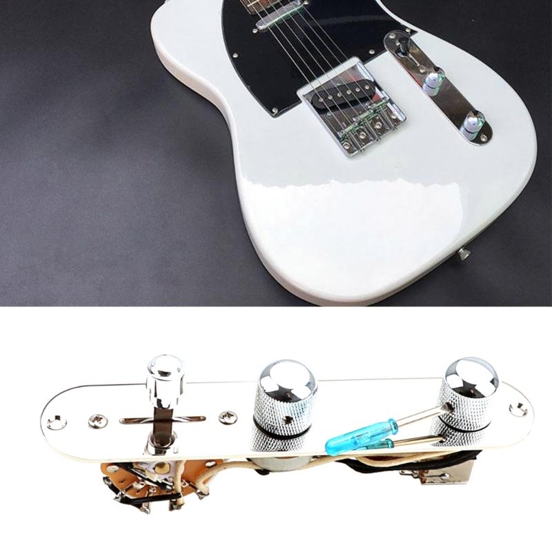 3 Way Guitar Control Plate Assembly Wired Loaded Prewired Guitar Switch Control Plate Musical Instrument Accessories