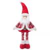 Retractable Festive Ornaments Santa Deer Snowman Polyester Sculpture Space Saving Tabletop Holiday Display