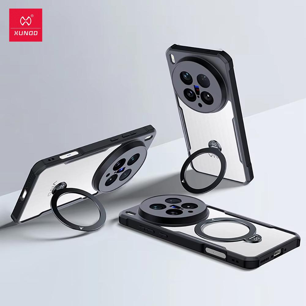 XUNDD Für Vivo X200 Ultra X200 Pro Hülle Luxuriöses Gehäuse Airbag Stoßfest Schützende Handyhülle Mit Drehbarer Magnetischer Halterung Ständer