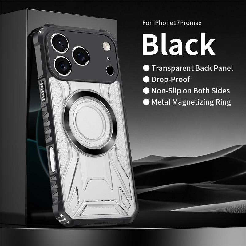 Applicable To IPhone17ProMax Magnetic Mobile Phone Case Magsafe Magnetic Suction 16Pro Transparent 15 Protective Case All-inclusive