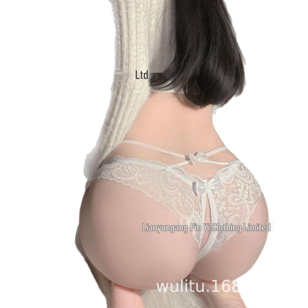 Wuli Rabbit Sexy European & American Style Lace Open Crotch Thong