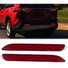 1 Pair Rear Bumper Reflector Fog Brake Tail Light 81920-08010 Red LED for Toyota RAV4 - for Toyota Sienna 2011-