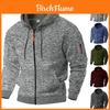 Mens Vintage Fleece Hoodie With Zipper Pockets For Casual Winter Wear
