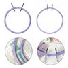 1 Set Adjustable Plastic Embroidery Hoop Crosses Stitching Hoop Embroidery Frame Crafting Tool For Creative Projects
