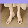 Roman Sandals For Women Waterdiamond Buckle Pu Summer Fashion Footwear