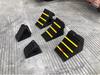 Portable Rubber Wheel Chock: Car, Truck, Parking Anti-Roll Stopper, Skid Preventer Triangle.