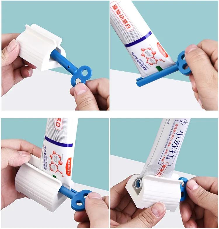 Mini Toothpaste Squeezer Manual Squeeze Artifact for Facial Cleanser Hair Dye Household Toothpaste Holder Bathroom Accessories