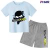 Summer Kids Ninjago T-shirt Set Boys' Clothing  Leisure Cotton PikachuShort Sleeve Preschool 3-12 Girls' Cartoon Animal Print