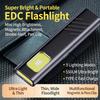 Security Flashing Work Light Warning Strong Light Mini Portable Outdoor Maintenance Emergency EDC Flashlight Knife Cap Clip