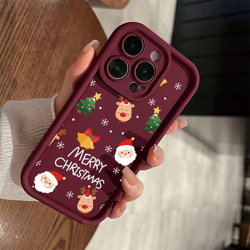 Christmas-Themed iPhone 17 Case for Apple 16 Pro Max, 15 Pro, 14, 13 - Trendy, Creative Design