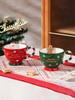 Christmas Mug, Cartoon Gingerbread Man Santa Claus Mug, Large Capacity, Very Suitable for Christmas, the Perfect Christmas Gift