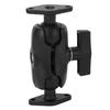 Double Ball Mount Aluminum Alloy Double Socket Arm Ball Mount with 1.5 Inch C Size Ball Adapter for