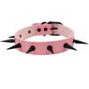 Collare a Choker Esagerato con Borchie da Donna in Ecopelle Collana Choker Punk Gotico Cosplay Accessori Gioielli di Halloween Regalo