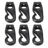 6Pcs Kayak Bungee Cord Hooks Clips Lashing Hooks for Kayak Canoe Shock Cord Bungee Rope Line
