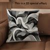 2D Modern Abstract Wave Pattern Digital Pillow Covers Pattern Cushion Cover Suitable For Sofa Bedroom Car Pillow Cover