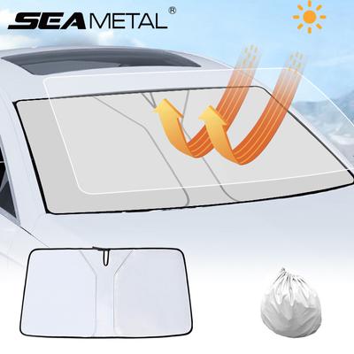 SEAMETAL Auto Voorruit Zonneschermhoezen Voorruit Zonnescherm Zonnekleppen Warmte-isolatie Zonnescherm Parasol voor Auto