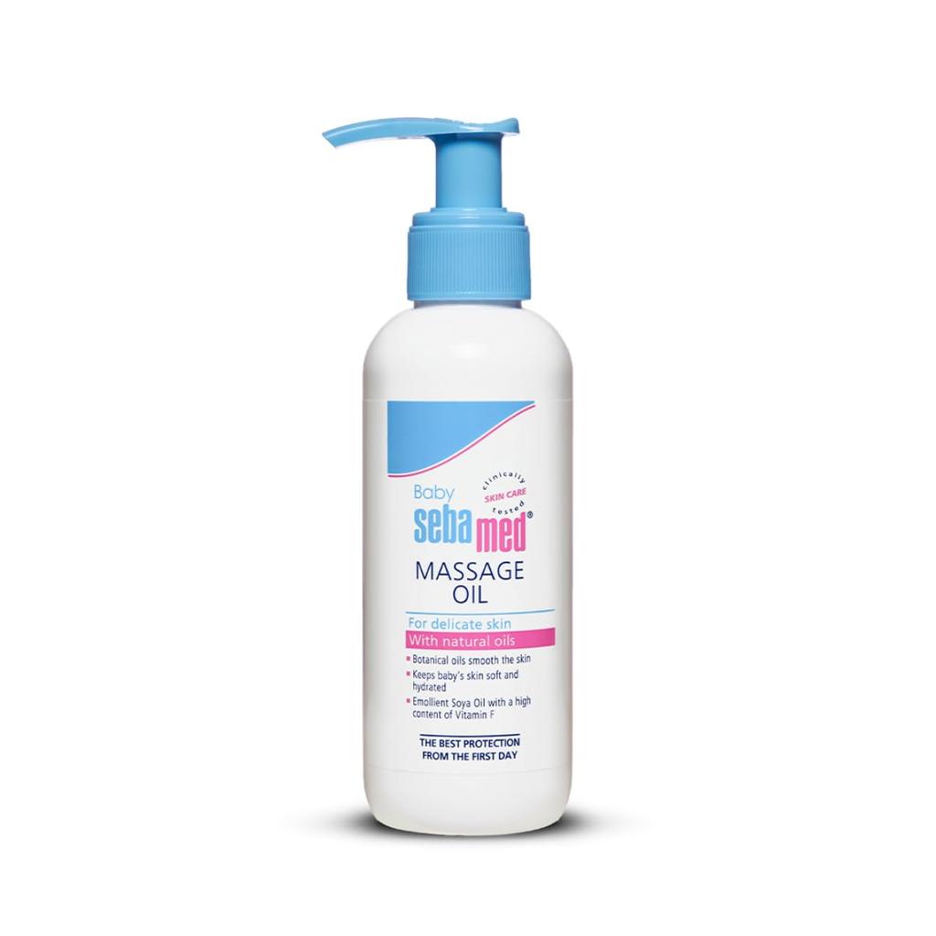 Sebamed Baby Massage Oil With Soya Oil Non- Greasy Ideal for Newborn, 150ml