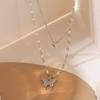 Korean New Sweet Double Chain Pendant Necklace For Women Girls Trendy Female Jewelry For Party Fashion Women Butterfly Necklace