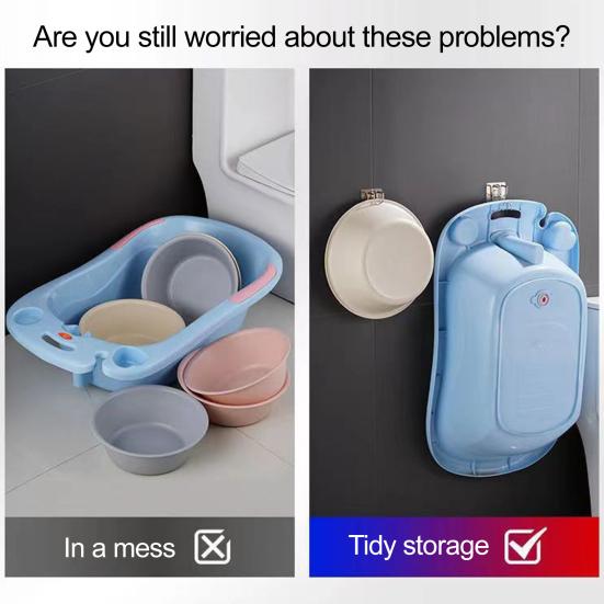 Yousheng 3/6/12Pcs Storage Hooks Basin Hanger Strong Load Bearing Easy To Install Removable Waterproof Bathroom Shower Hooks