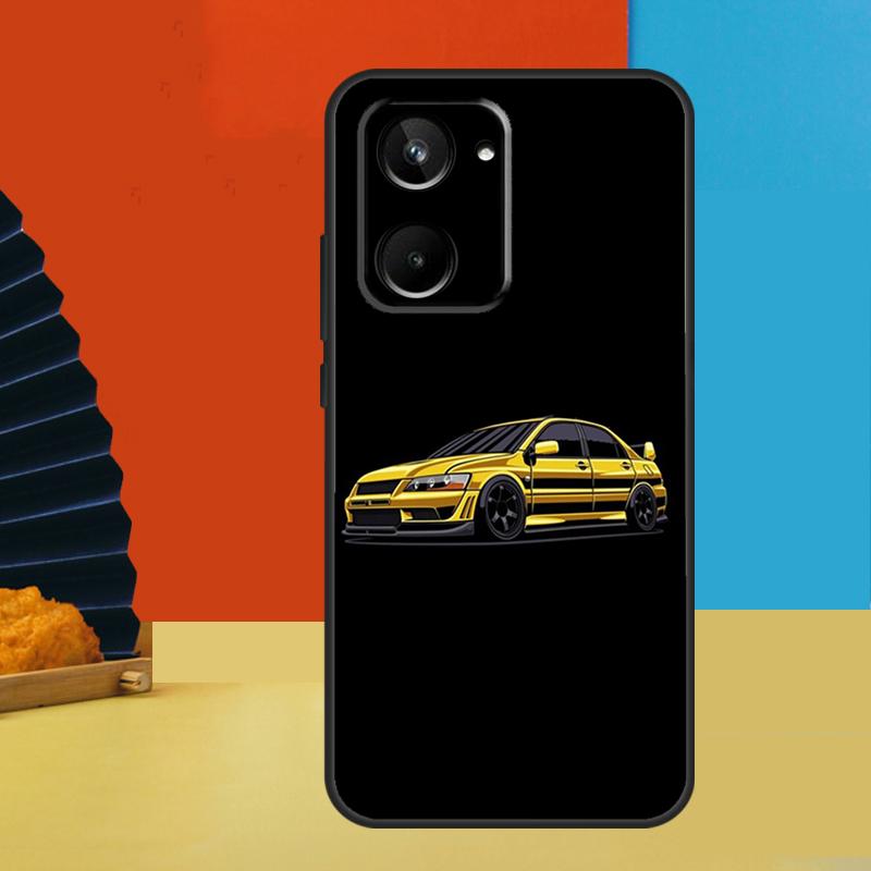 Yellow Jdm Cars For Realme 15 Pro 14 12 11 10 13 Pro Plus C65 C67 C63 C61 C55 C51 C53 C35 C75 GT6 GT7 Case