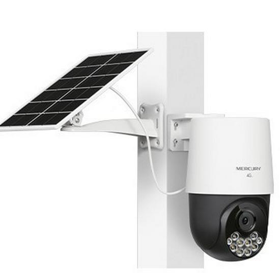 Mercury MIPC4286LH-F4GE 4MP Solar 4G Color PTZ Camera Kit with Auxiliary Heat and Free Data