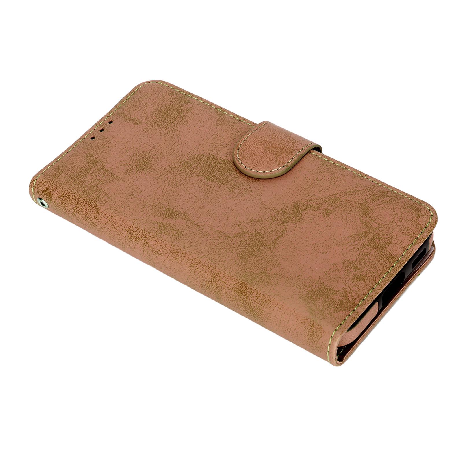 

2 в 1 складной чехол для телефона, съемный противоударный пылезащитный магнитный чехол-кошелек с функцией подставки коричневый