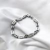Quadratische Dreidimensionale Clip-Kette, Edelstahl Schmuckkette DIY Kette, Personalisierte Halskette Armband, Modische Handgemachte Ketten-Accessoires