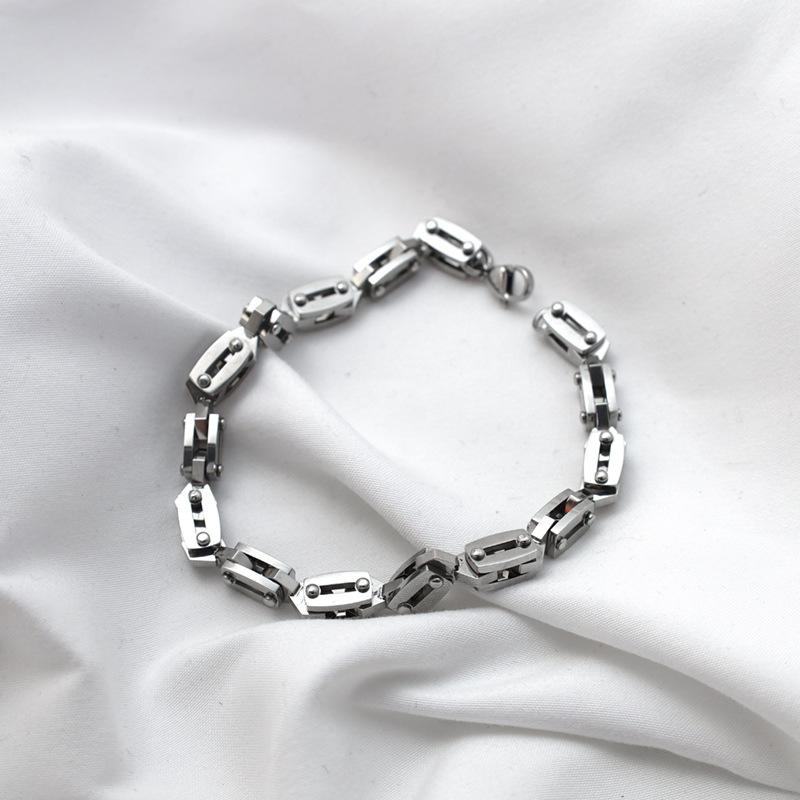 Quadratische Dreidimensionale Clip-Kette, Edelstahl Schmuckkette DIY Kette, Personalisierte Halskette Armband, Modische Handgemachte Ketten-Accessoires