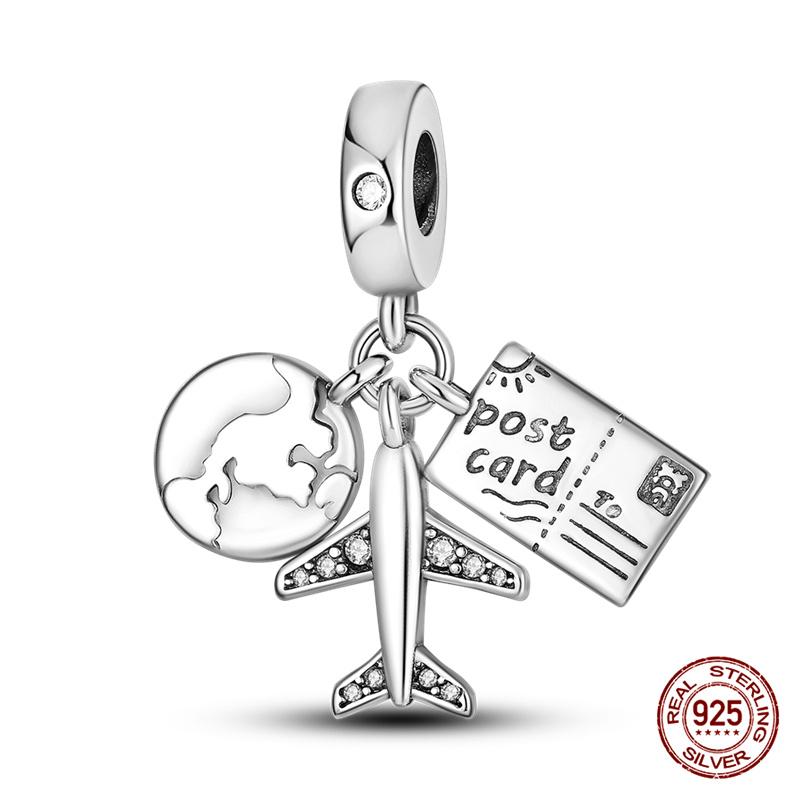 Original Charm Copper Three Colors Of Camellia Perfume Charm Beads Fit 3Mm Original Bracelet For Women Diy Fine Jewelry Gift