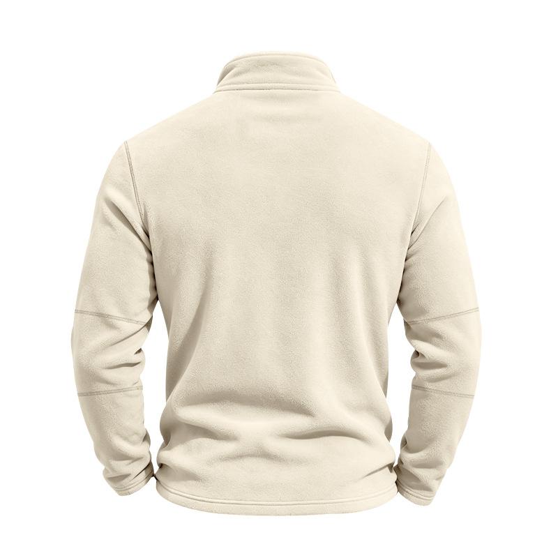 Men Zipper Sweatshirts Quarter Zip Pullover Half Zipper Hoodie Men Gym Man Autumn Solid Men's Sweatshirt Coat