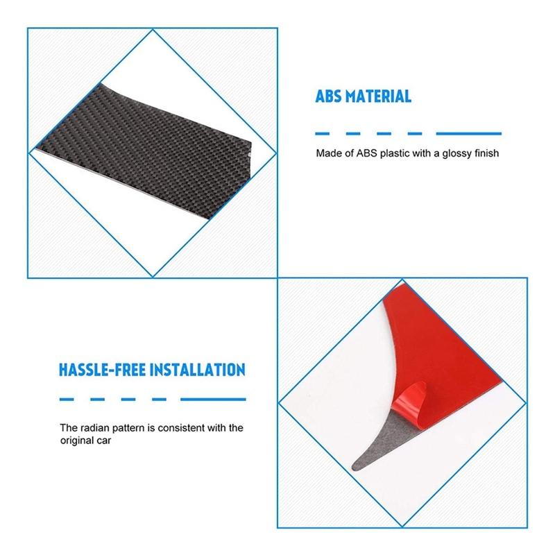 1 Piece Gear Shift Panel Interior Center Gear Shift Panel Carbon Fiber For Ford Mustang 2015-