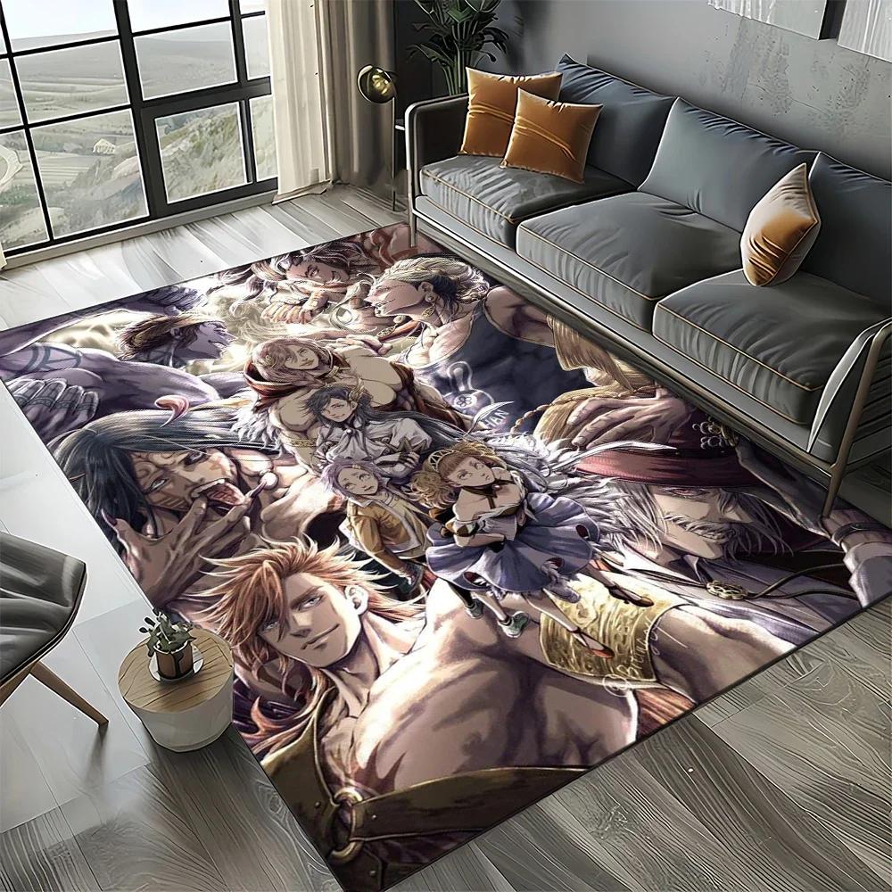 2025 New Style Record of Ragnarok Cartoon Anime Carpet Rug for Living Room Bedroom Home Sofa Decoration,Kids Non-slip Floor Mat