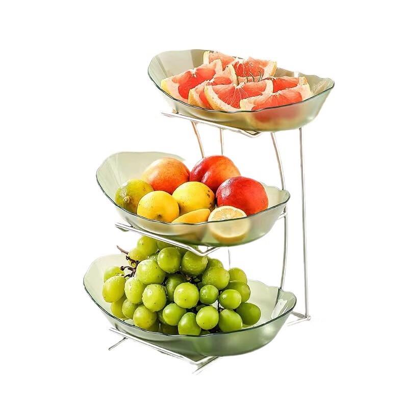 Modern Two-Tier Fruit & Snack Serving Platter