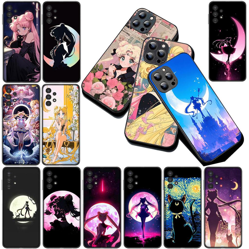 Girl S-Sailors-Cartoon Moon Phone Cover for Motorola Moto Edge 50 30 Fusion 40 NEO Ultra Pro G35 G45 G75 G85 G35 Protective Case