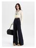 Women's Retro Denim Blue Wide-Leg Jeans - Spring 2025 Collection