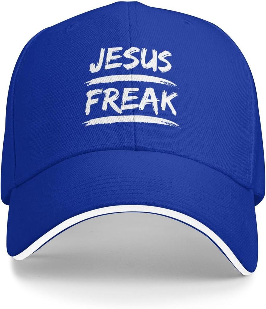 Jesus Freak Grafik Baseballkappe Polyester Lässig Verstellbar Trucker-Hut für Unisex Erwachsene