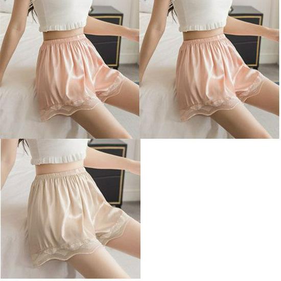 Ice Silk Women's Mid-Waist Loose Safety Shorts - Lightweight Summer Base Layer