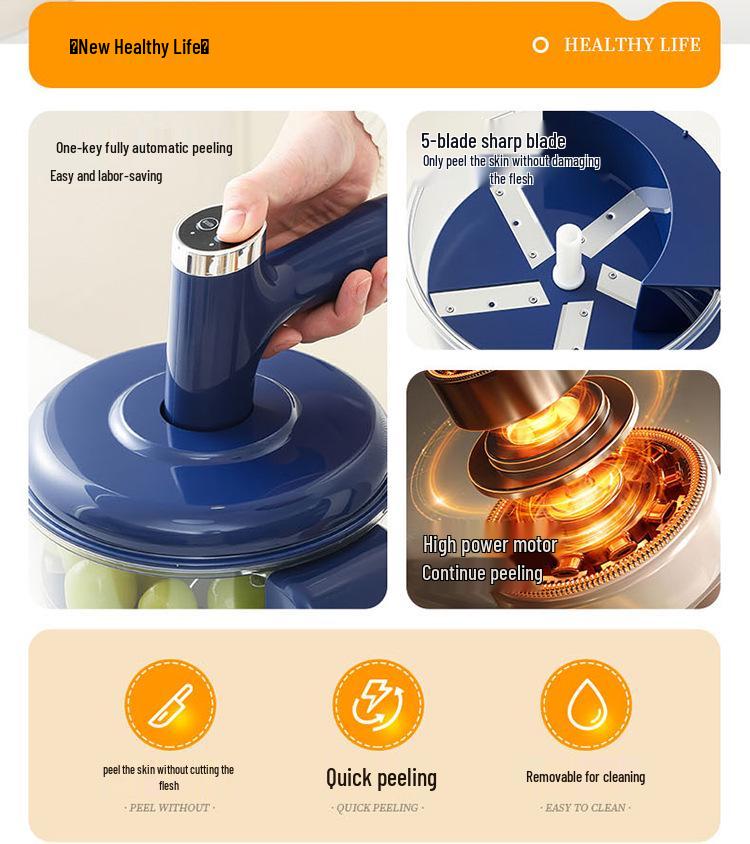 Electric Fruit & Vegetable Peeler for Home and Commercial Use
