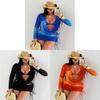 Womens Swimwear Set With Sheer Mesh Long Sleeve Coverup Bikini 4piece For Beach Relaxation