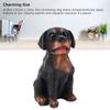 Dog Desktop Ornament Resin Adorable Sitting Dog Figurine for Bedrooms Balconies Bookshelves Gift
