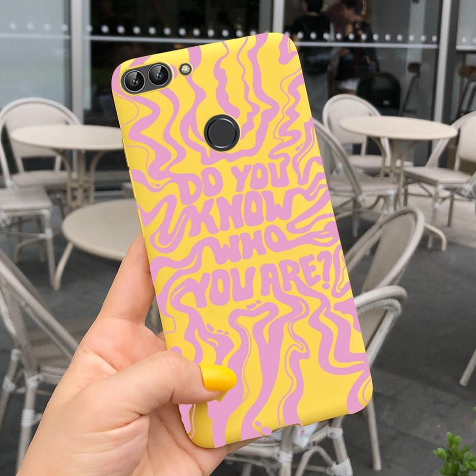 Para Capa Huawei P Smart FIG-LX1 FIG-LA1 Nova Arte Pintada Coque Capa de Silicone Macio Para Huawei P Smart PSmart 2018 Capa Traseira