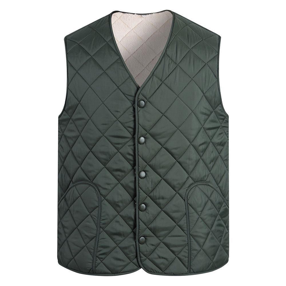 Gilet da Uomo Primavera e Autunno Tinta Unita Taglia Forte Casual
