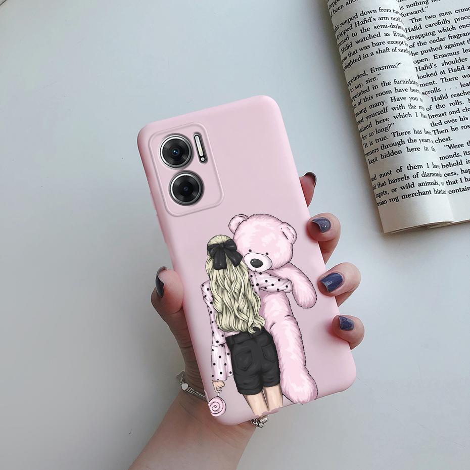 Case For Xiaomi Redmi 10 5G Case Silicone Soft Cute Pretty Girls Cover Funda For Xiaomi Redmi 10 5G 22041219G 22041219NY Bumper