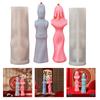 Bride Groom Fondant Cake Decoration Moulds DIY Chocolate Epoxy Mold Manual Candle Aromath Soap Molds for Decorations