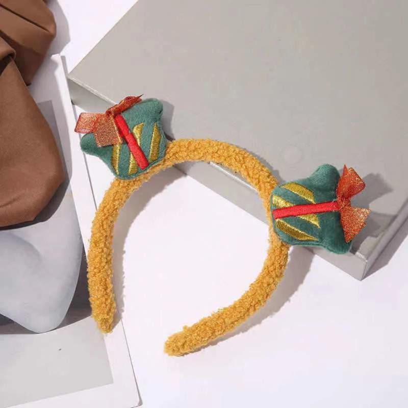 Christmas Hair Hoop Girls Plush Reindeer Antlers Deer Ear Christmas Party Cosplay Headbands Festival Hair Accessories Gifts