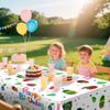 137 X 274cm The Very Hungry Caterpillar Tablecloth, 3 Pcs Hungry Caterpillar Party Tablecloth for The Very Hungry Caterpillar Birthday Decorations