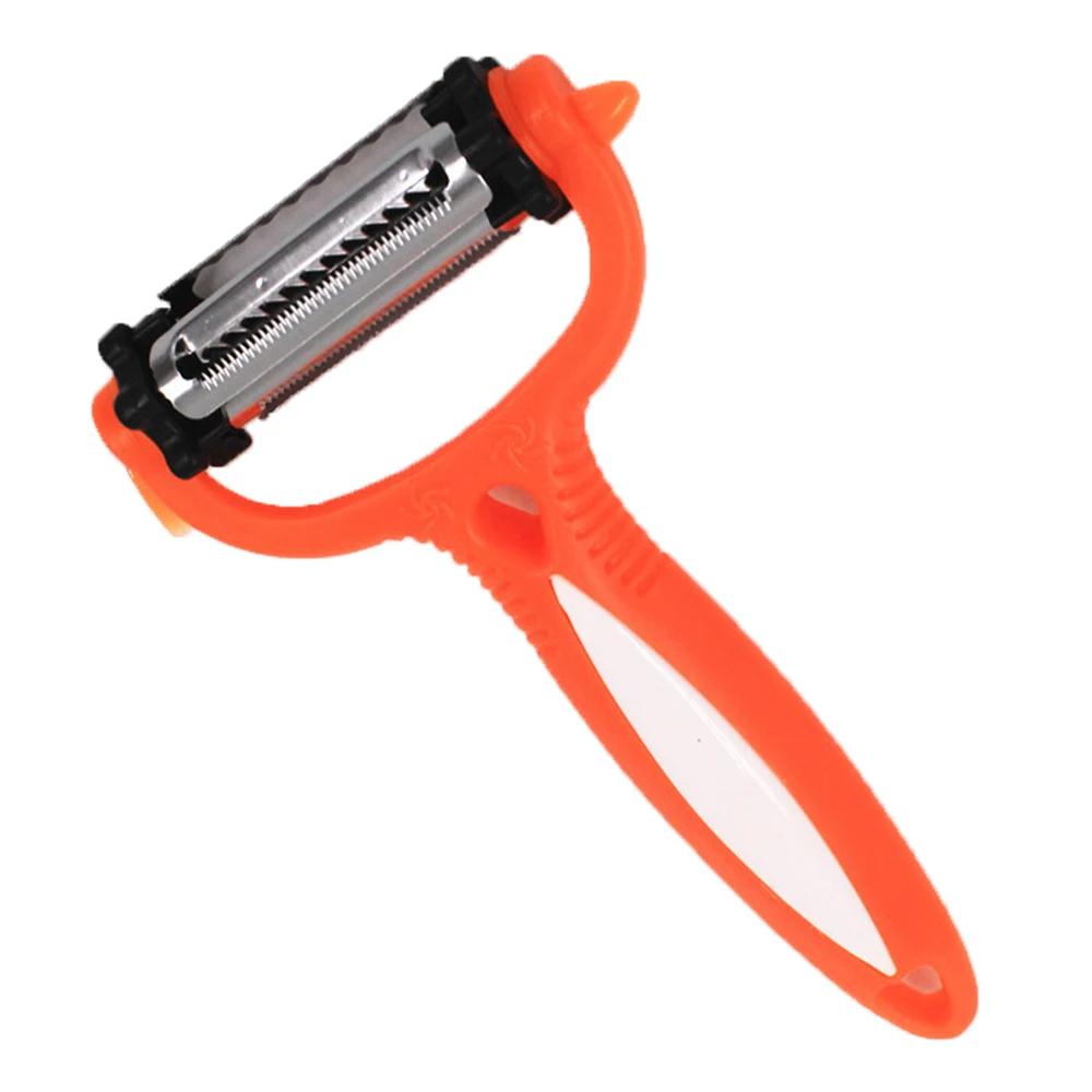 

3-в-1 из нержавеющей стали овощечистка бытовая многофункциональная резка для огурцов, моркови, фруктов, дыни, строгальный станок кухонные принадлежности чёрный