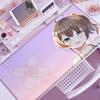 Natsuiro Matsuri Niedliches Mauspads Laptop Groß Hololive Tastatur Spielmatte PC Kawaii Anime Mädchen Mauspads XXL Spielschrank Schreibtischmatte
